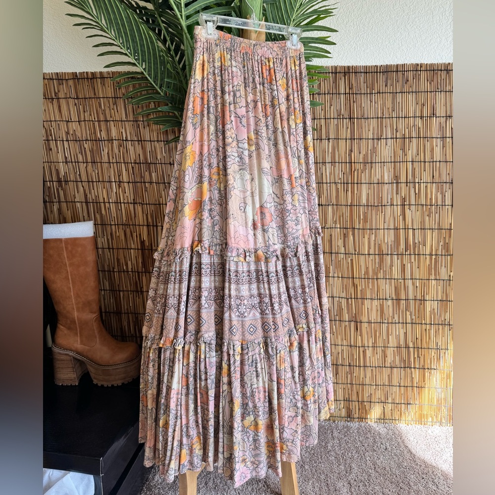 Spell and the Gypsy Amethyst Pink Floral Maxi Skirt - Picture 4 of 5